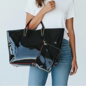 Christian Louboutin Tote Bag with inside purse Black Patent leather
